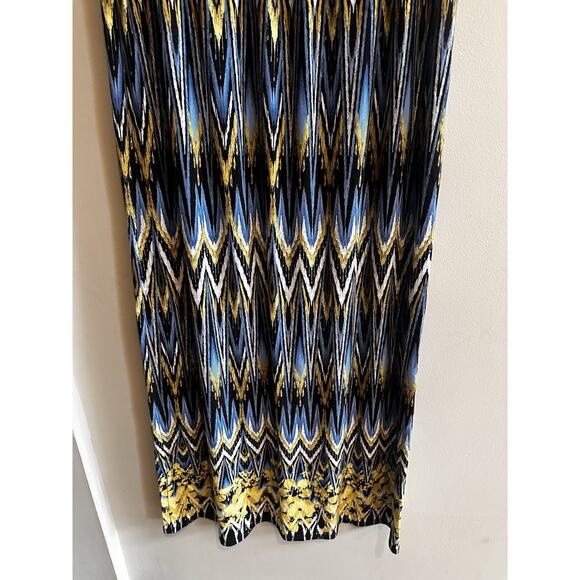 J Jill Wearever Collection Dress Size Small Tank Chevron Midi Sleeveless - Picture 9 of 12